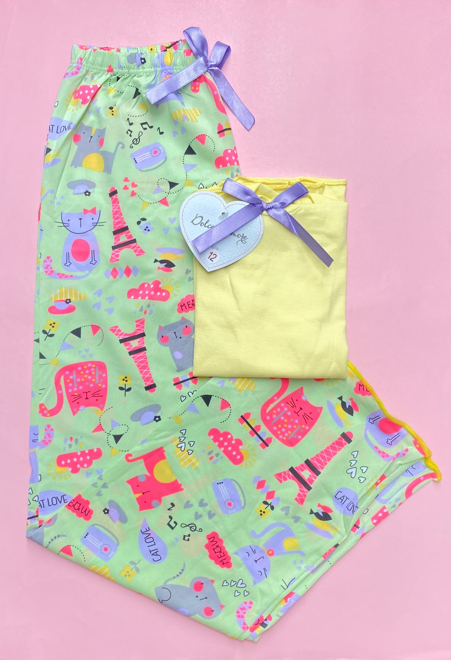 Pijama Larga Infantil Dolce D'amore