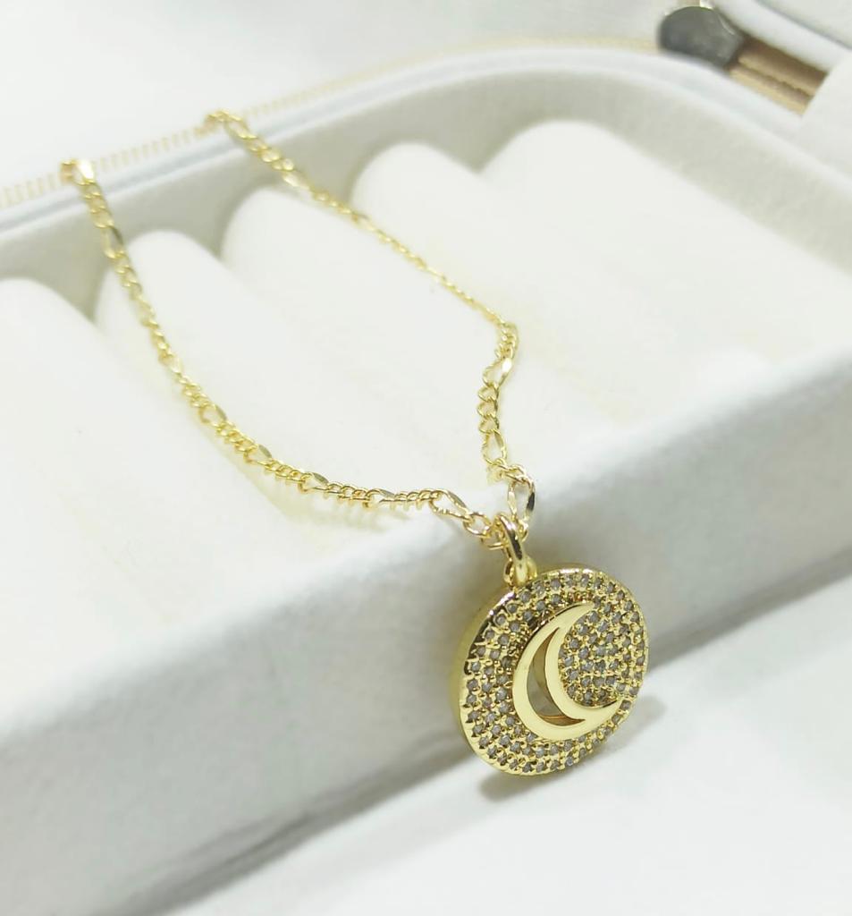 Set de cadena y dije luna