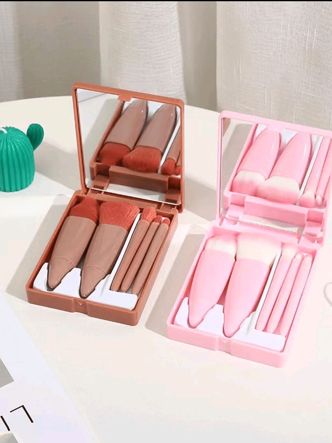 Set de 5 brochas con espejo 🥰