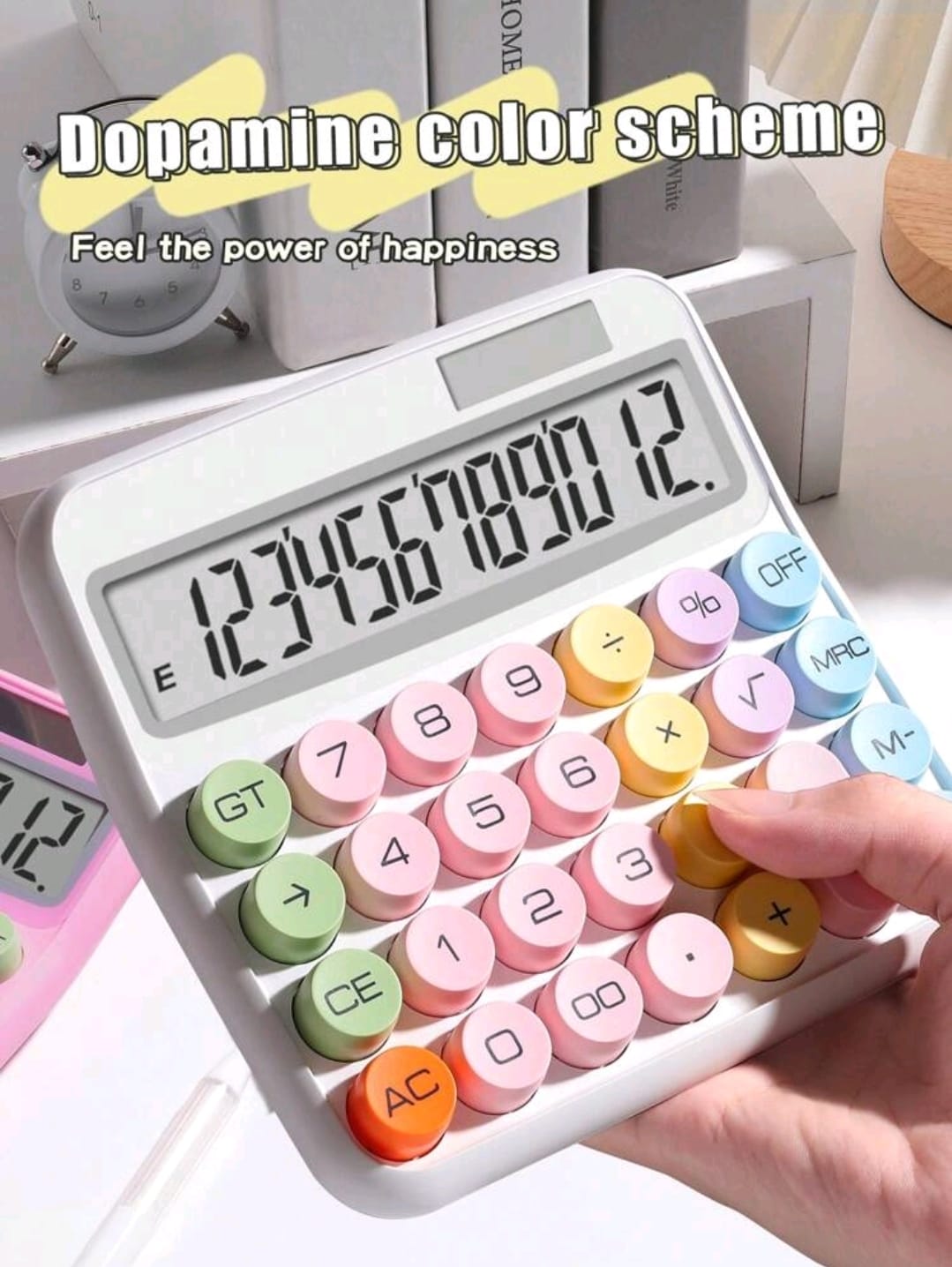 Calculadora en colores pastel 27 teclas