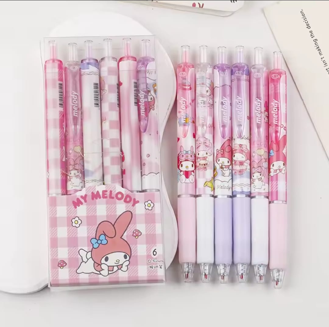 Caja de 6 lapiceros Sanrio My Melody