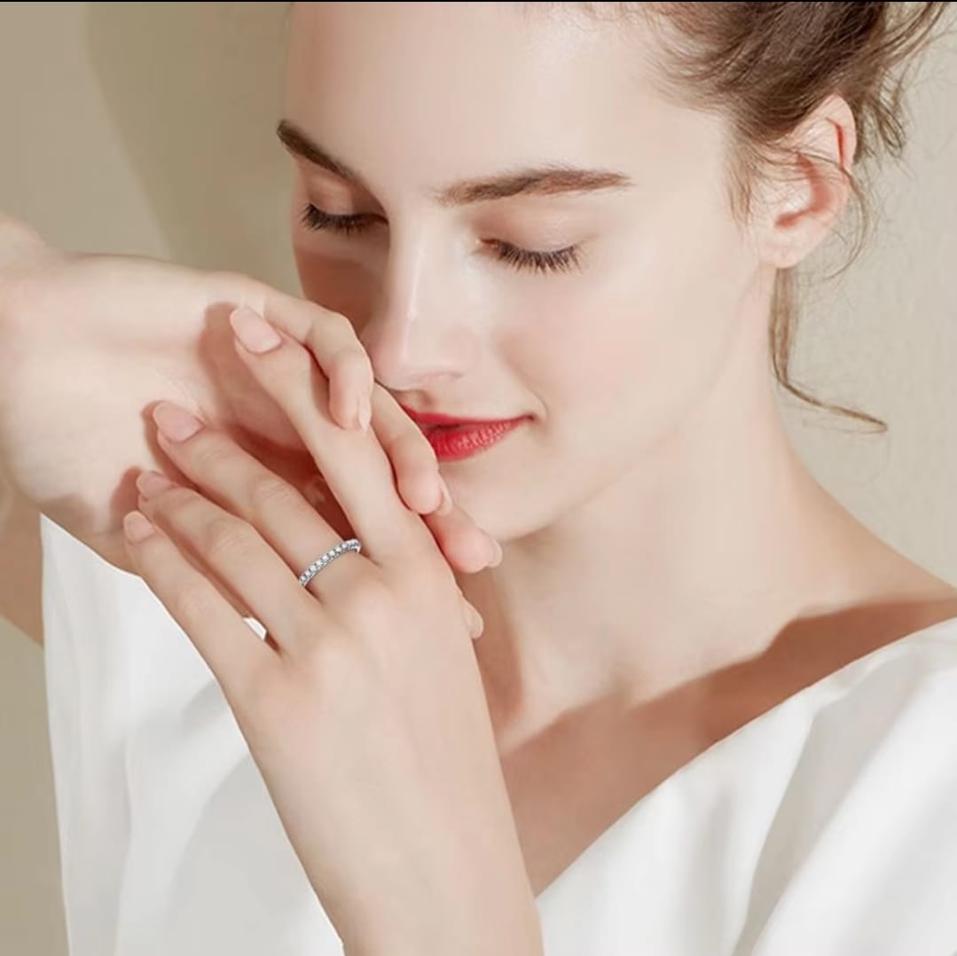 Anillo promesa con circonias