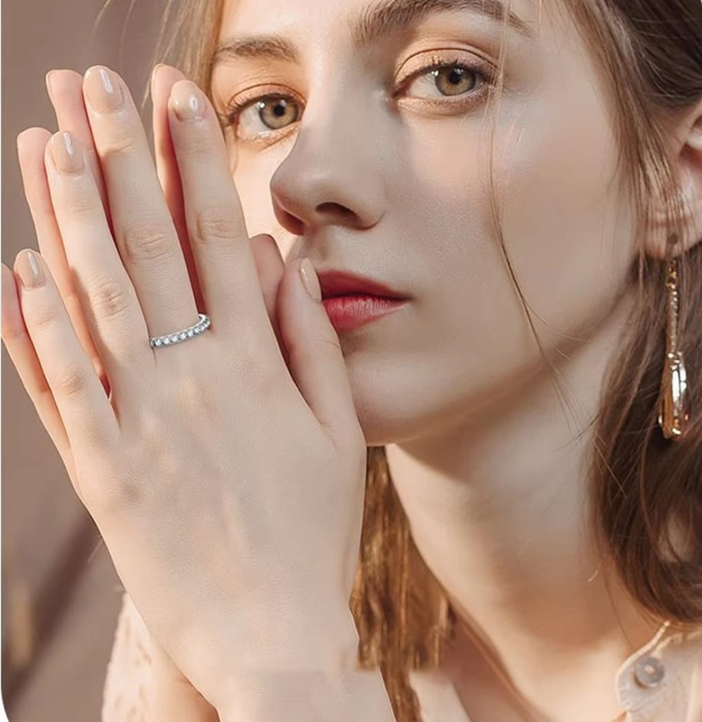 Anillo promesa con circonias