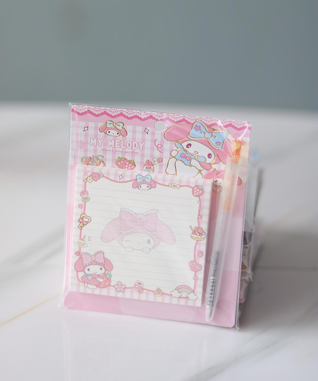 Notas adhesivas con lapicero