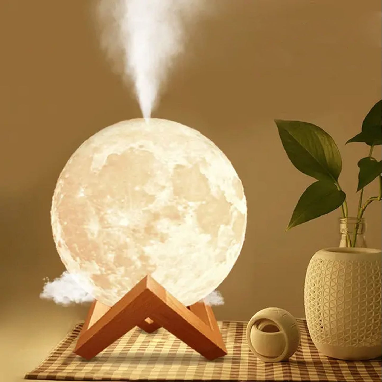 Lámpara y humidificador de Luna 🌜