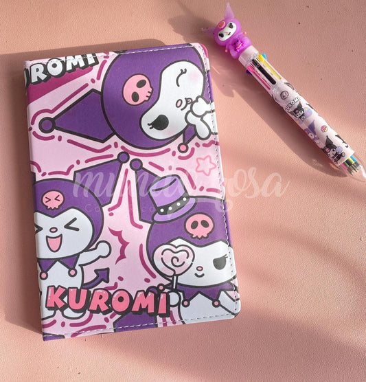 Cuardeno Kuromi pasta dura Acolchada