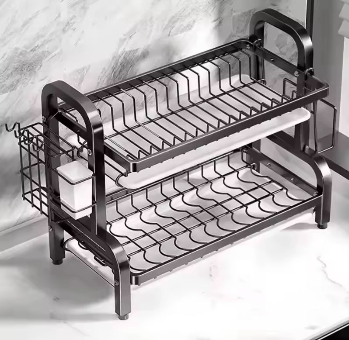 Escurridor Metalico de 2 Niveles