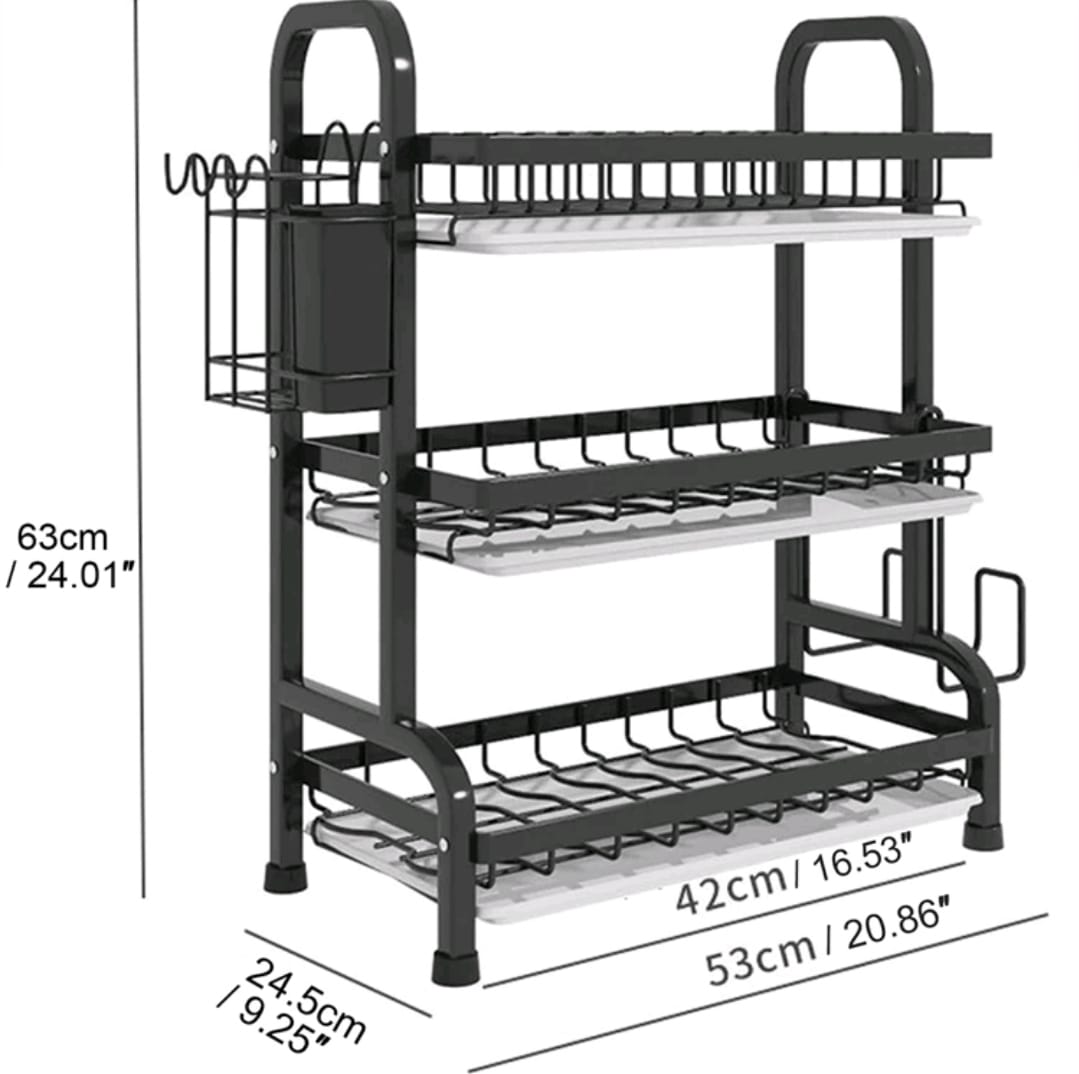 Escurridor metalico de 3 Niveles