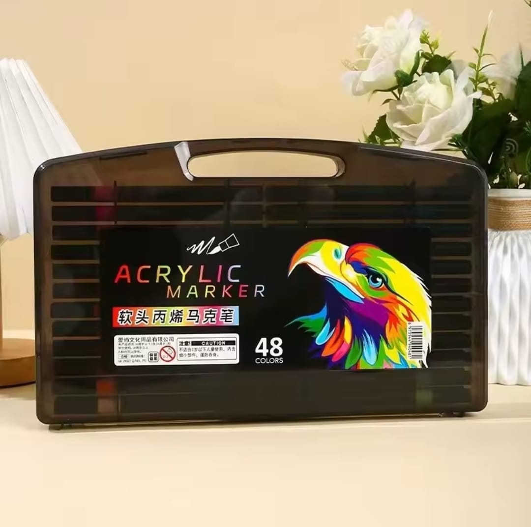 Marcadores acrilicos set de 48