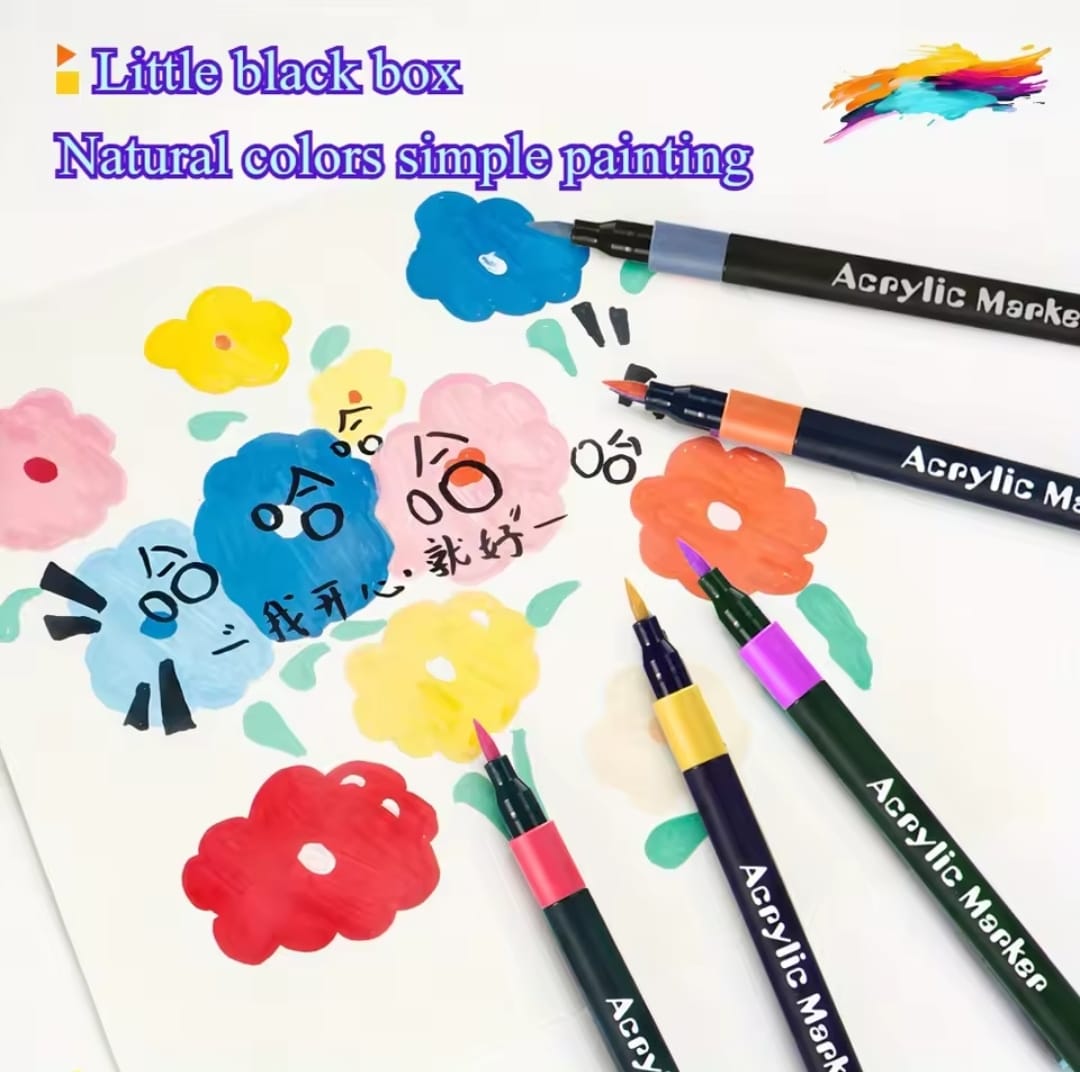 Marcadores acrilicos set de 48