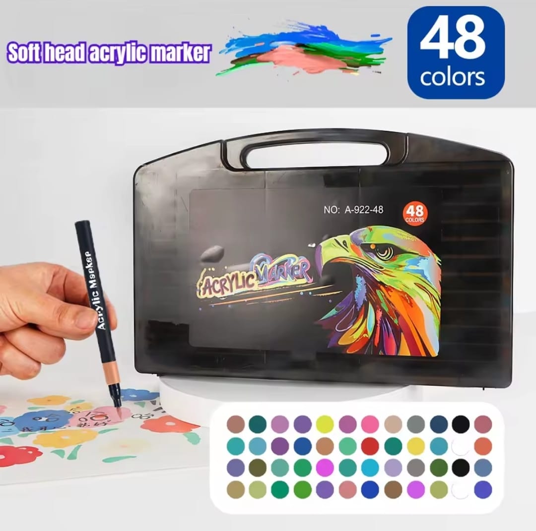 Marcadores acrilicos set de 48