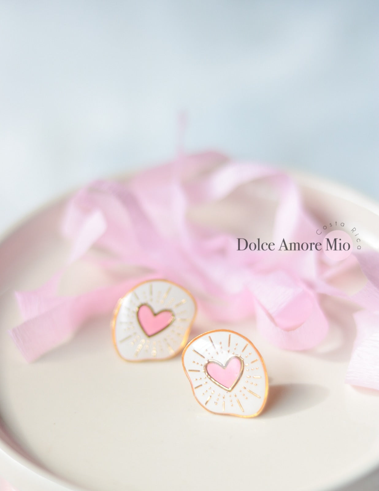 Aretes planos corazon