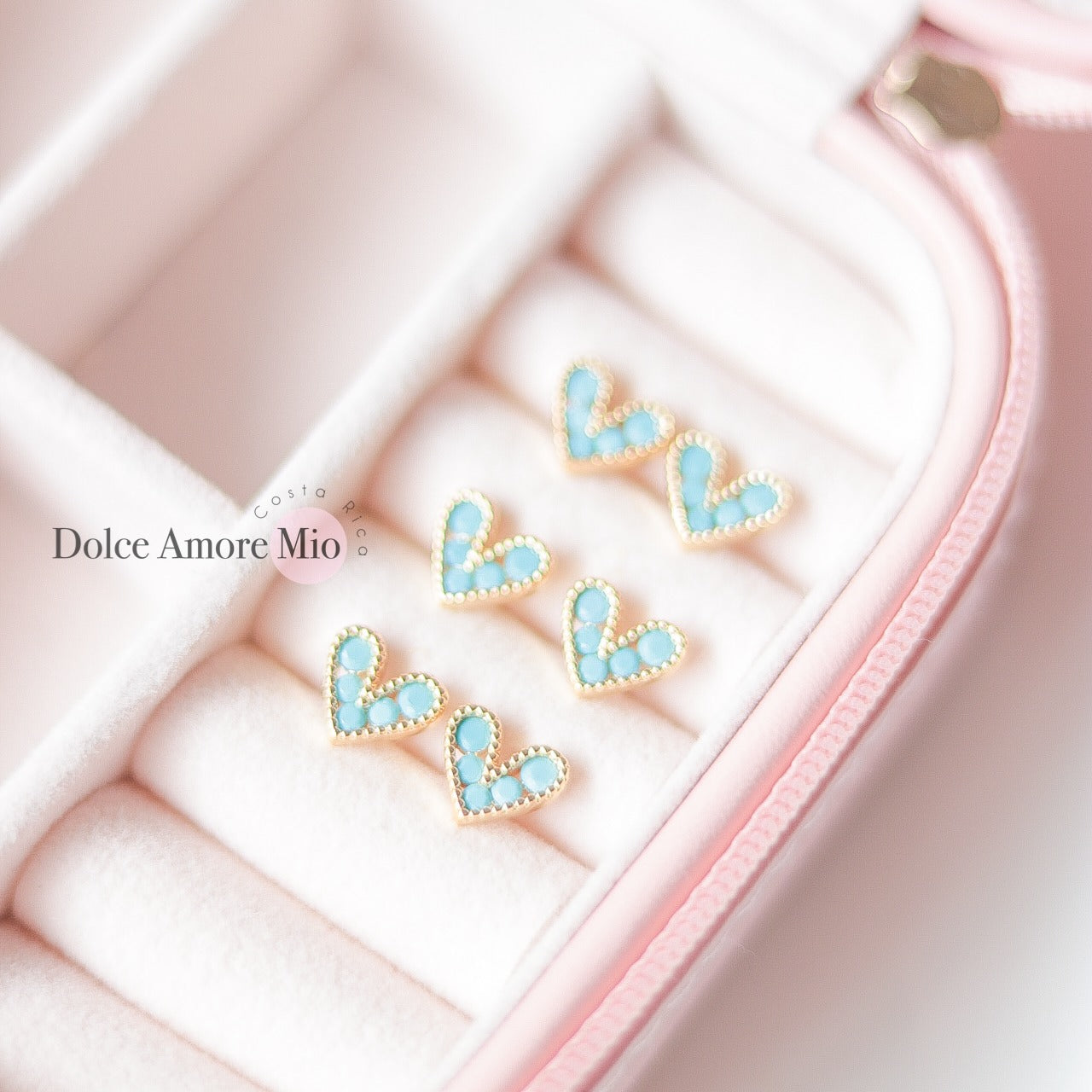 Aretes Corazon 🩵 🩵