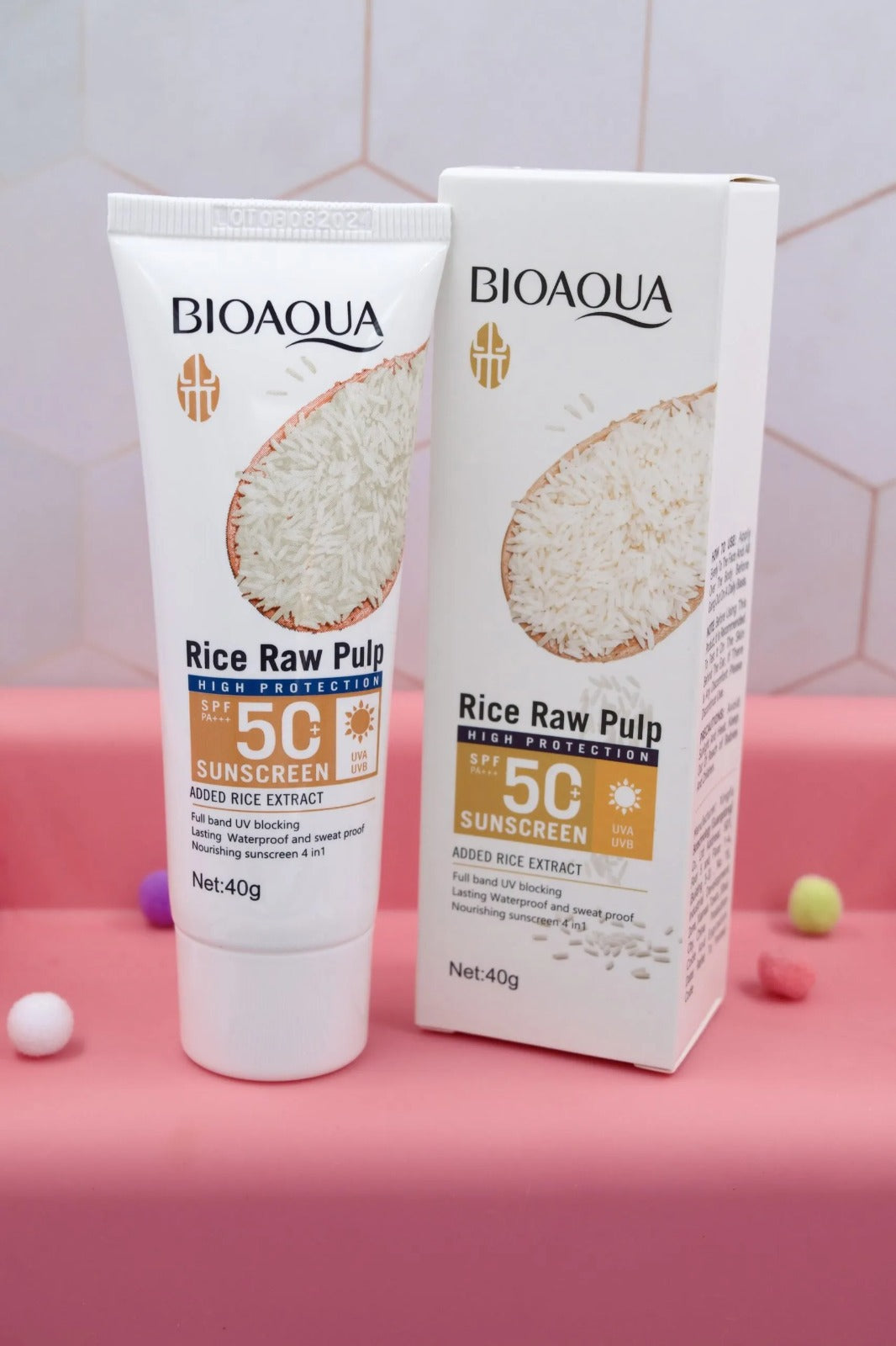 Protector Solar De Arroz SPF 50+ Bioaqua