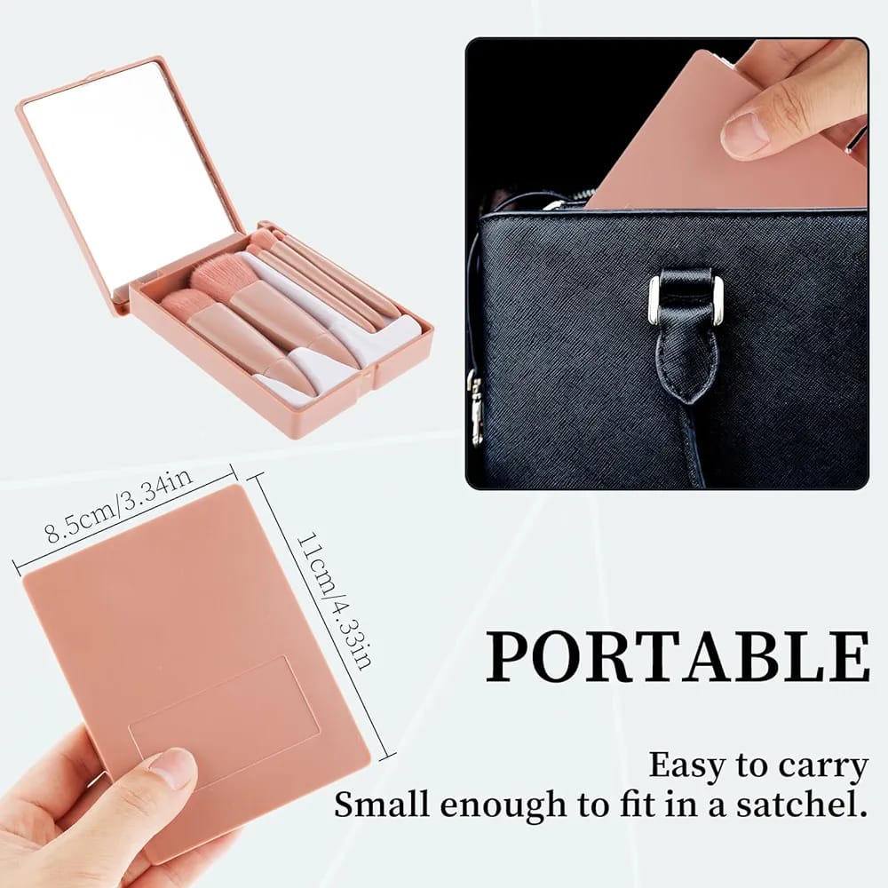 Set de 5 brochas con espejo 🥰