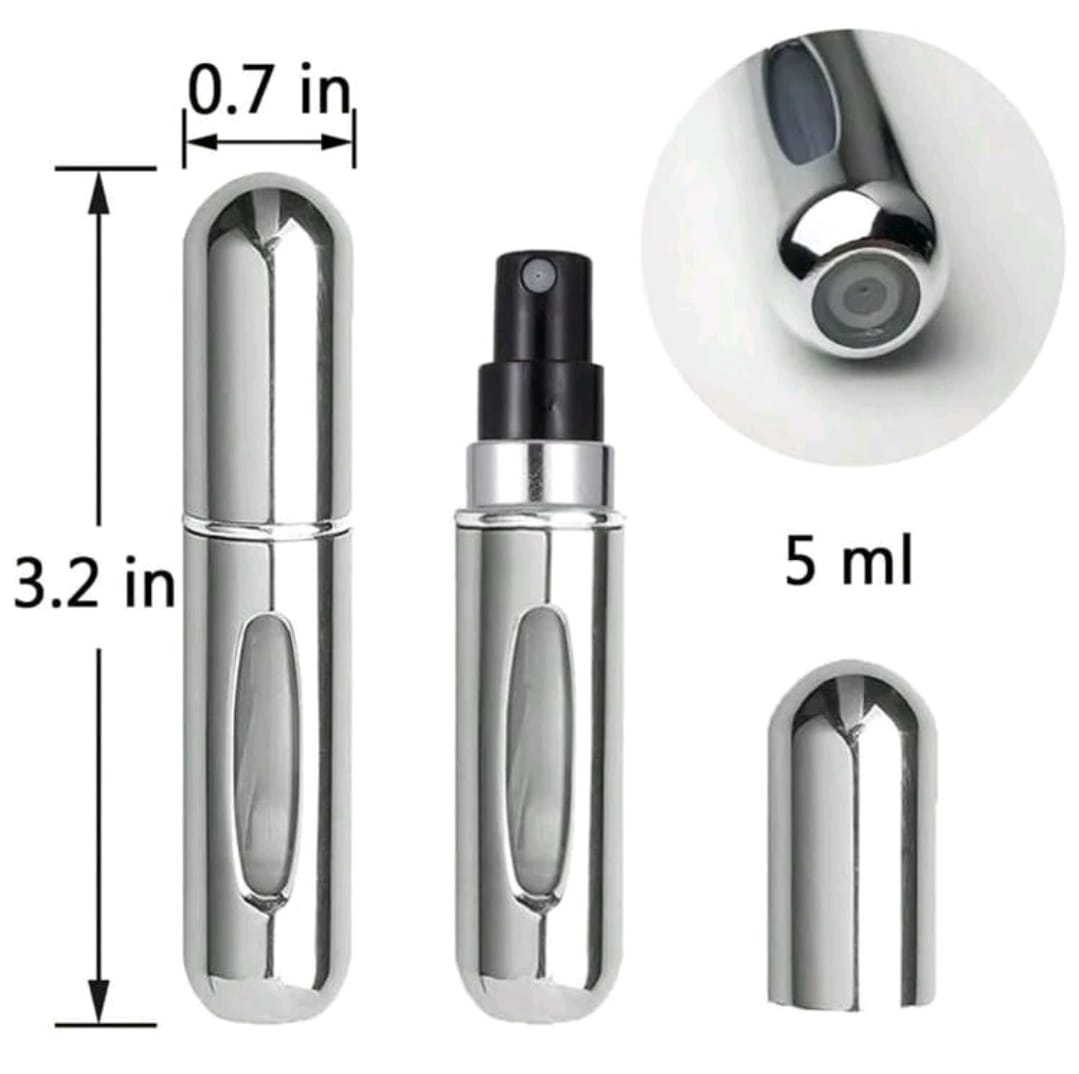 Botella con atomizador para perfume