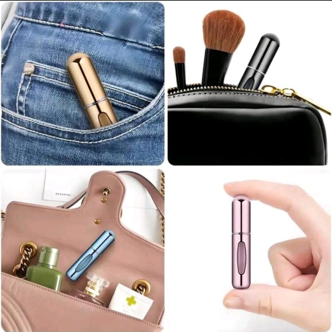 Botella con atomizador para perfume