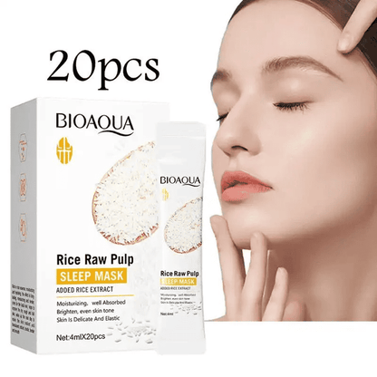 Mascarilla de noche "Rice Raw Pulp" de Bioaqua&nbsp;