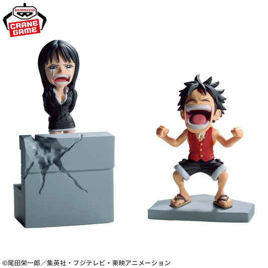 Figura Banpresto One Piece - Monkey D. Luffy y Nico Robin