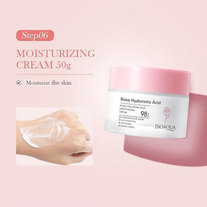Crema facial de ácido hialurónico y Rosas - Bioaqua