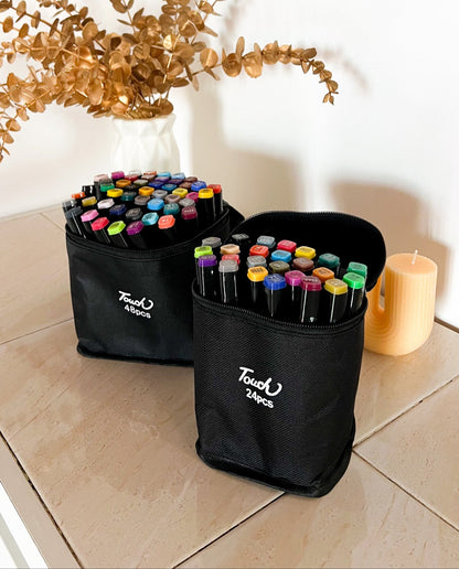 Set de 120 marcadores doble punta