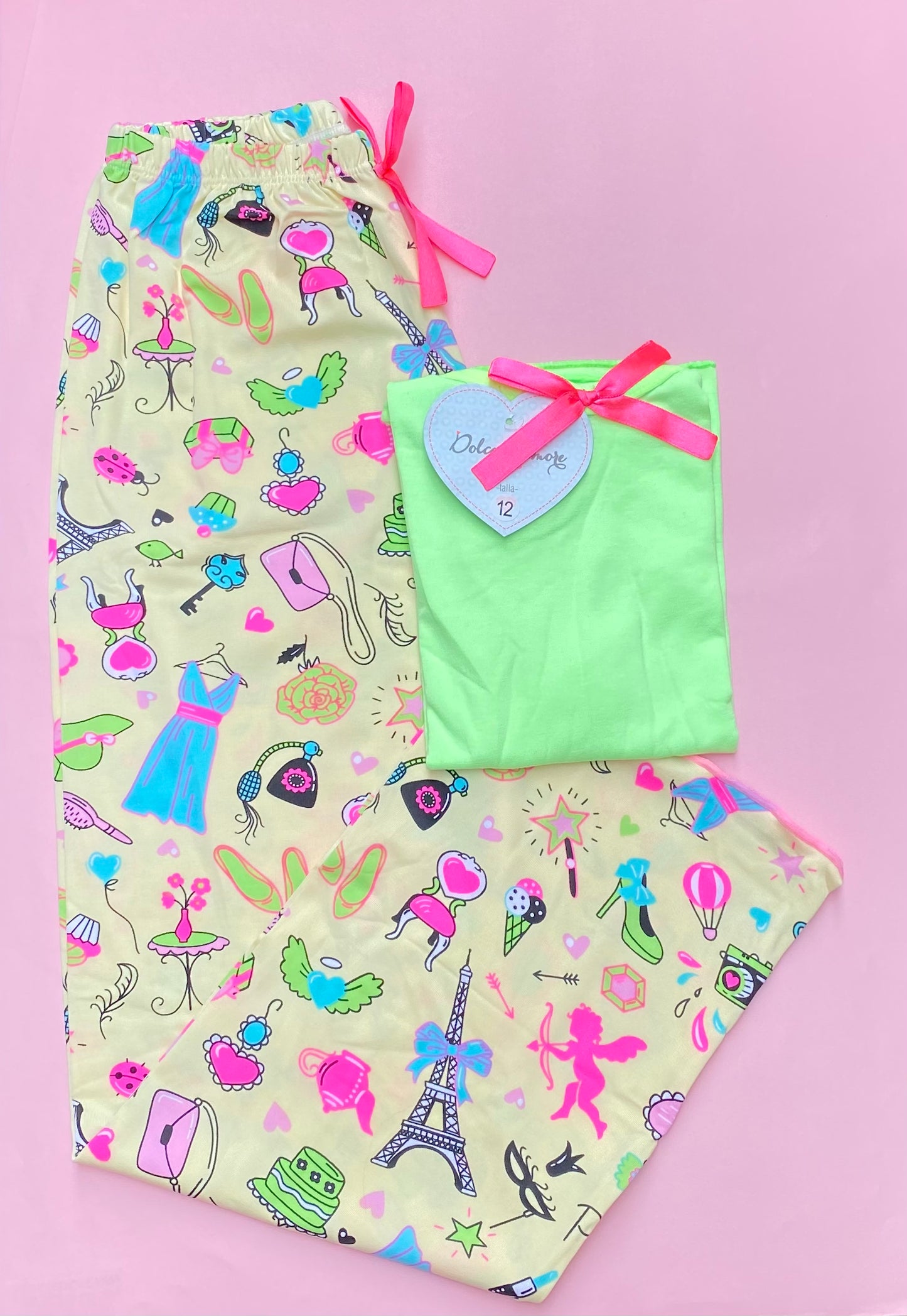 Pijama Larga Infantil Dolce D'amore