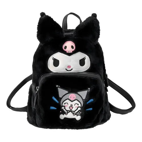 Peluche Bolso Sanrio Kuromi Todo Negro