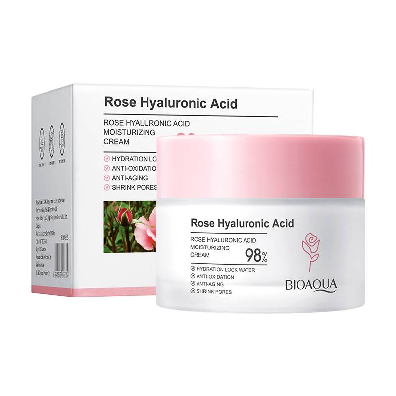 Crema facial de ácido hialurónico y Rosas - Bioaqua