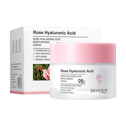 Crema facial de ácido hialurónico y Rosas - Bioaqua