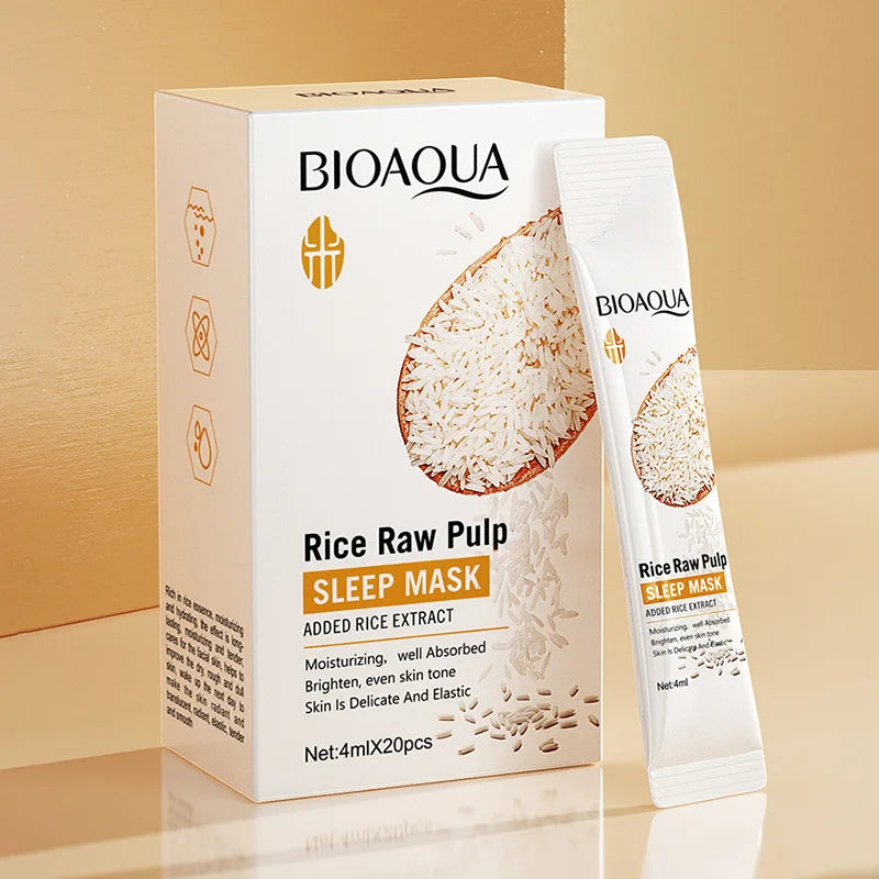 Mascarilla de noche "Rice Raw Pulp" de Bioaqua&nbsp;