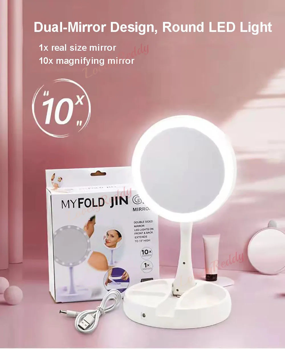 Espejo con doble Cara y Luz