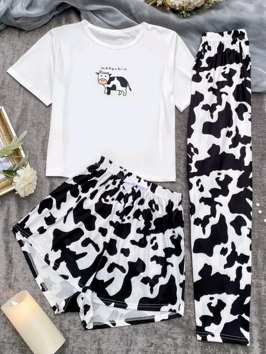 Pijama de 3 Piezas vaquita