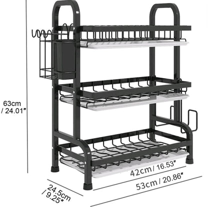 Escurridor metalico de 3 Niveles