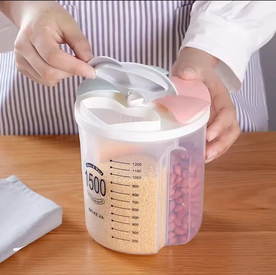 Tarro Hermetico con 3 compartimentos