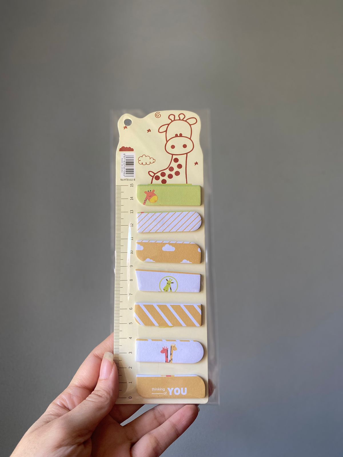 Notas adhesivas con reglita✨