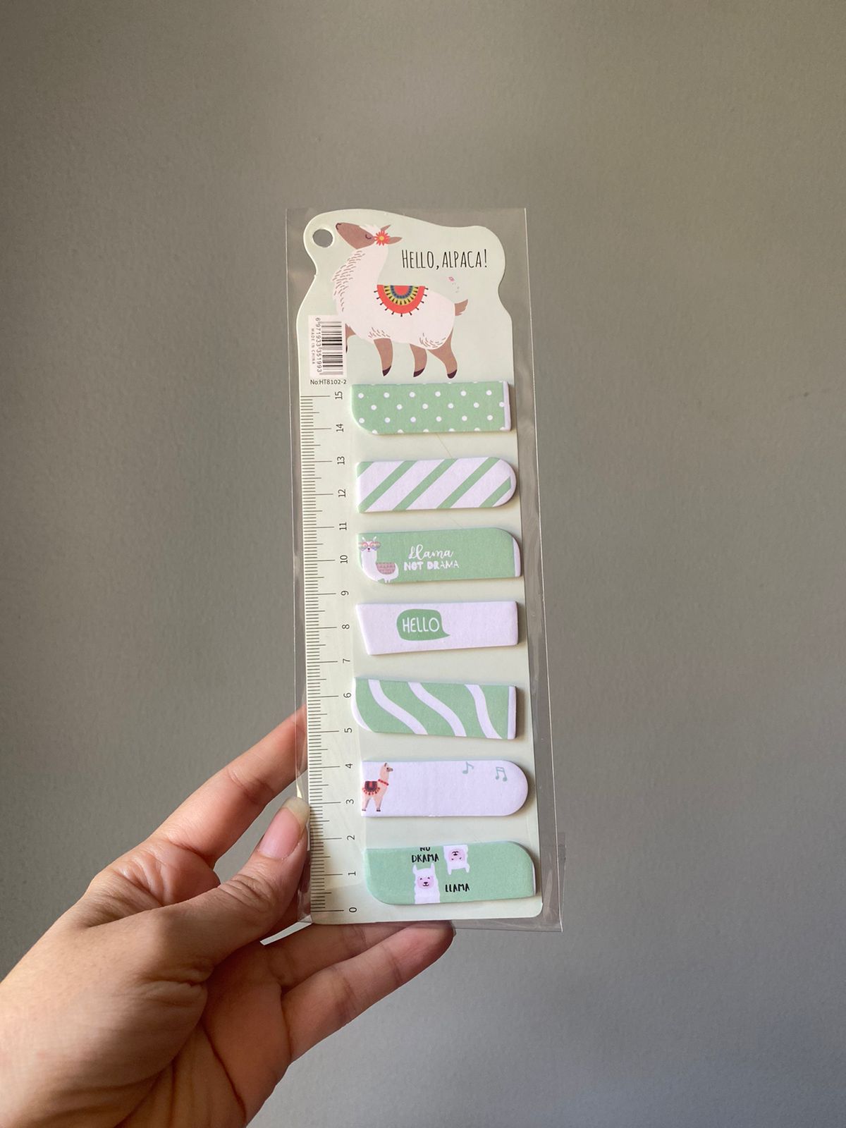 Notas adhesivas con reglita✨