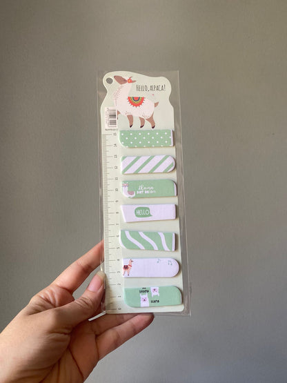 Notas adhesivas con reglita✨