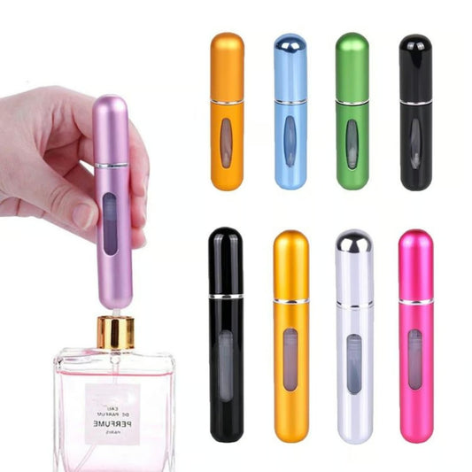 Botella con atomizador para perfume
