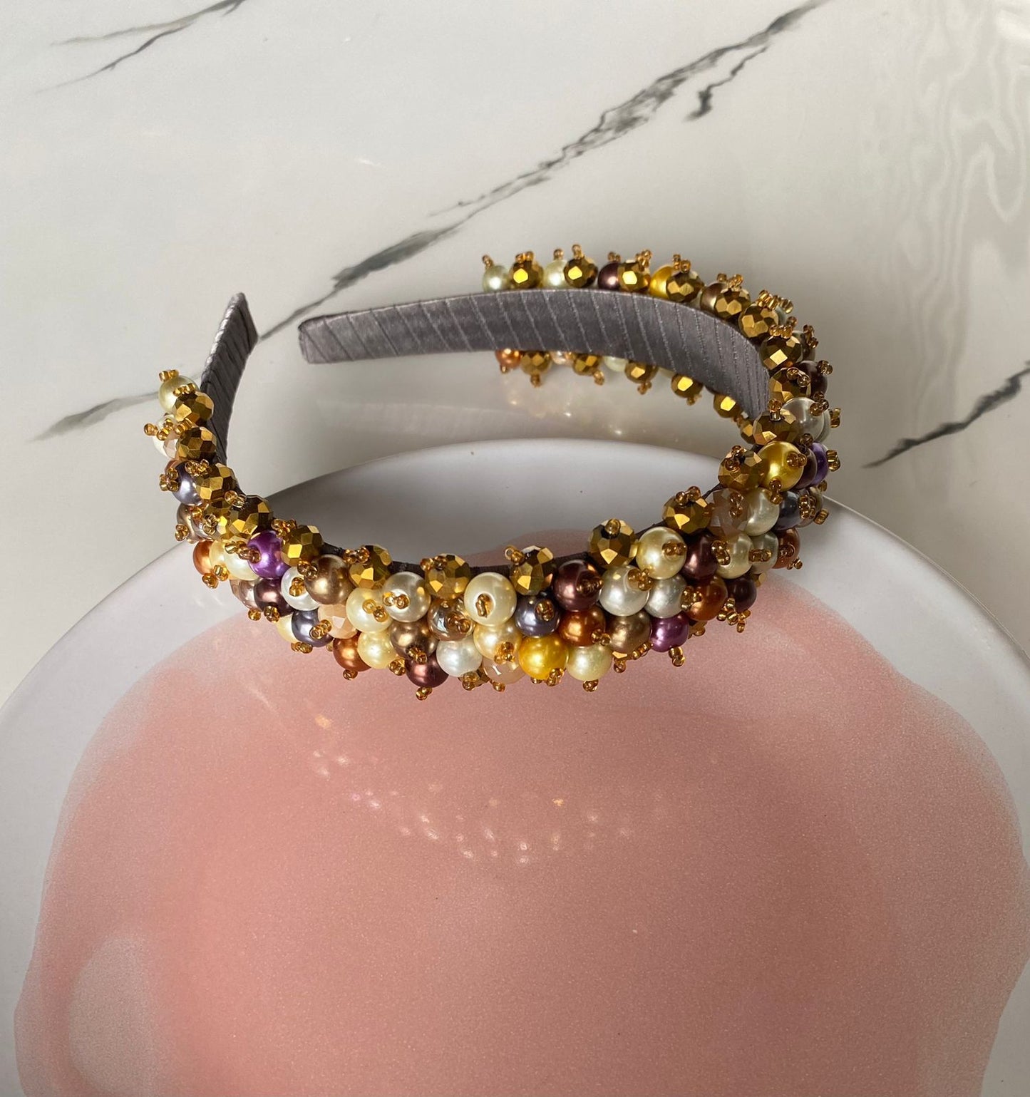 Diadema Tejida con piedras