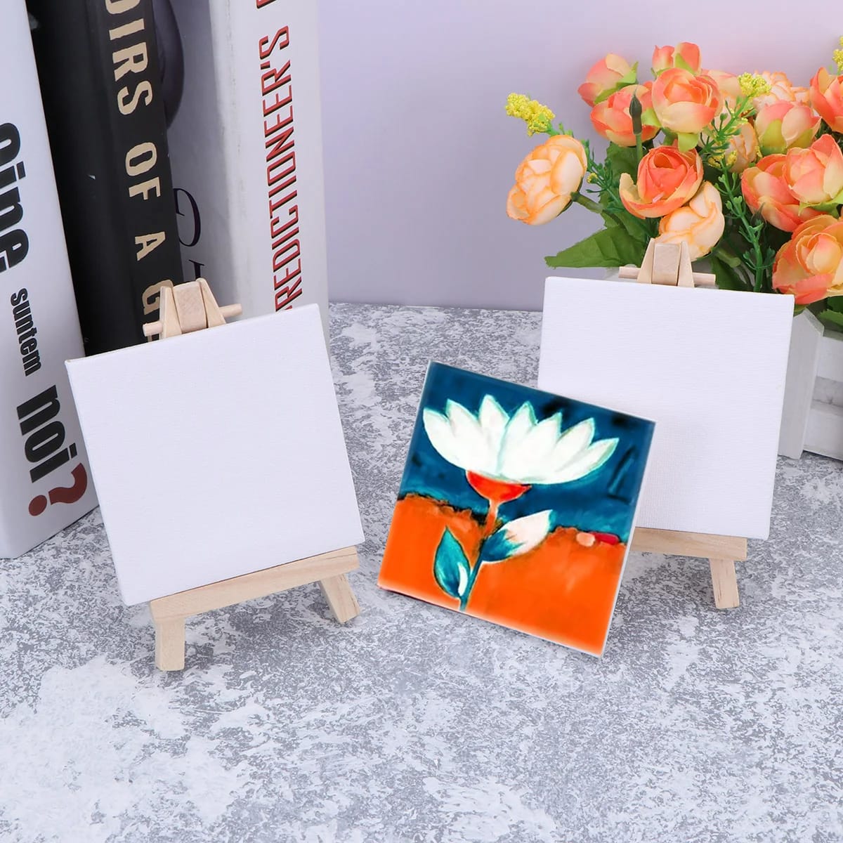 Mini lienzo con caballete