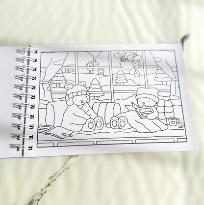 libro para colorear Ositos con pasta dura