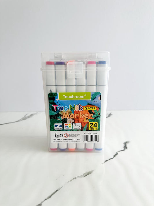 Set de 24 marcadores doble punta