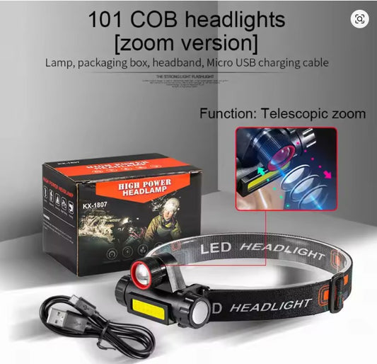 Linterna Frontal LED de Alta Potencia