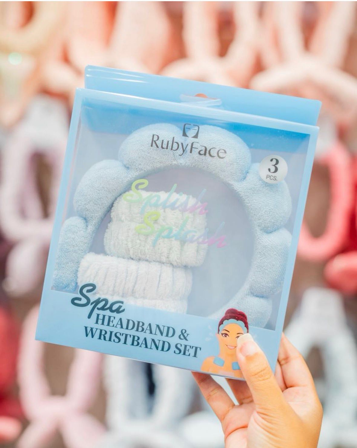 kit de diadema Puffy + 2 muñequeras