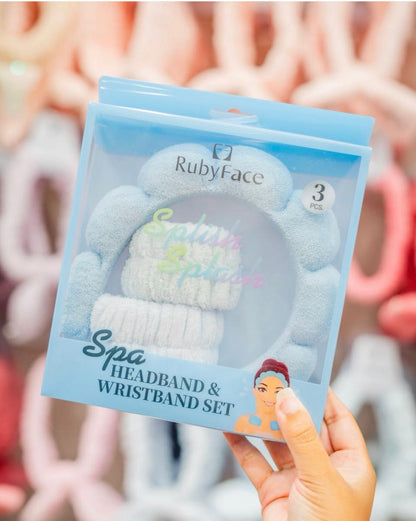 kit de diadema Puffy + 2 muñequeras