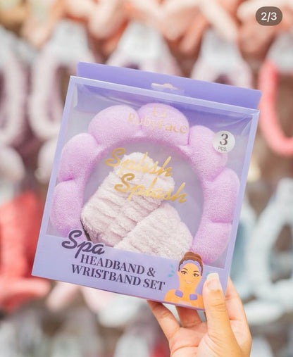 kit de diadema Puffy + 2 muñequeras