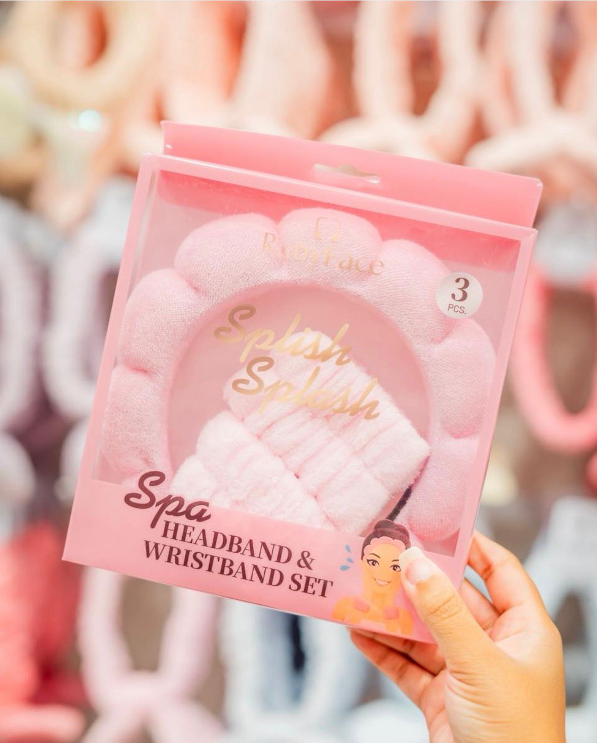 kit de diadema Puffy + 2 muñequeras