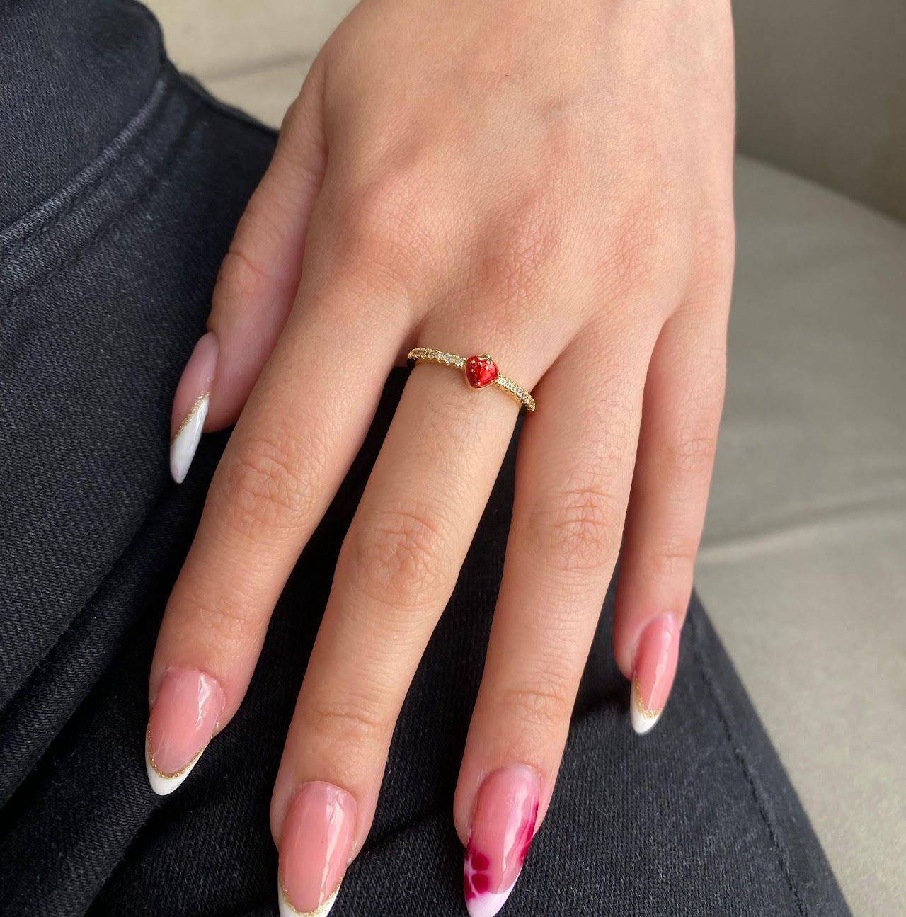Anillos dorados graduables 🍒