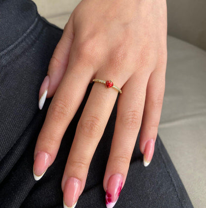 Anillos dorados graduables 🍒