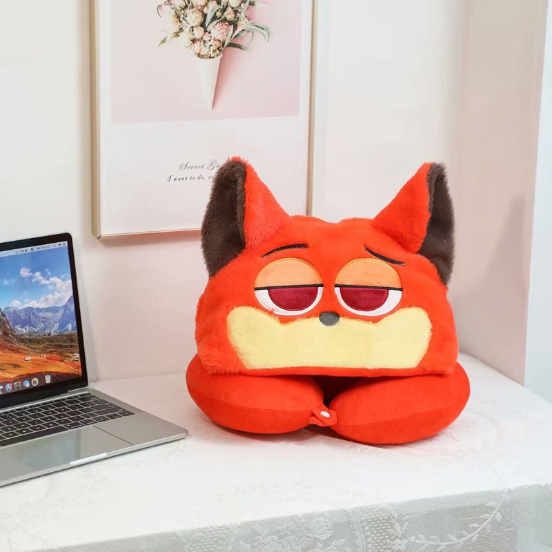 Almohadas Viajeras con capucha de Zootopia. 🐰🦊